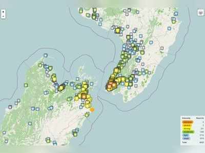 நியூசிலாந்தில் மிதமான நிலநடுக்கம்