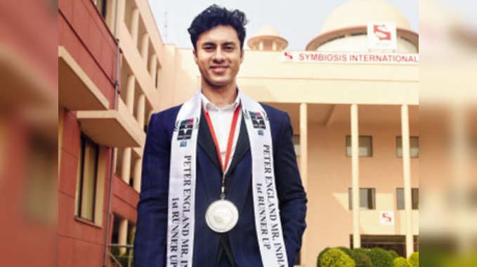 Homecoming ceremony of Peter England Mr India 1st runner up Viren Barman