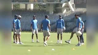 After Cyclone Vardah, Team India attends practice session in Chennai 