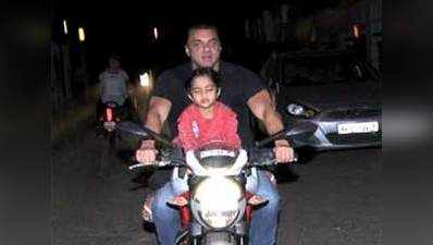 Sohail Khan takes son for a bike ride 