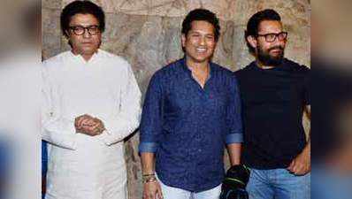 Raj Thackeray and Sachin Tendulkar attend ‘Dangal’ special screening 