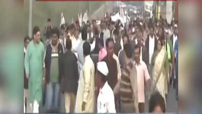 West Bengal: Congress holds peace march in violence-hit Dhulagarh 