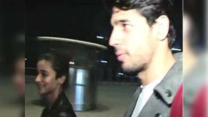 Watch: Alia and Sidharth spotted at the airport together 