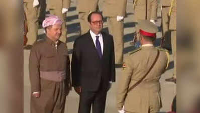 French President visits Iraq, talks fighting IS 