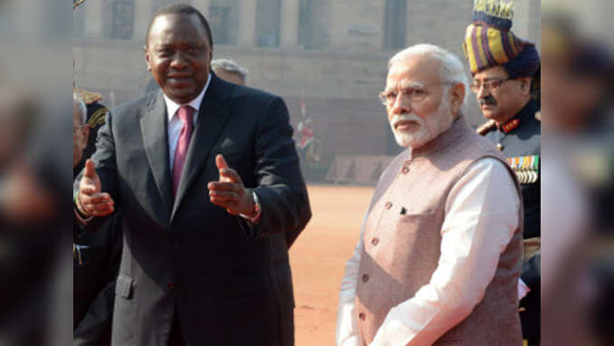 PM Modi meets president of Kenya Uhuru Kenyatta 