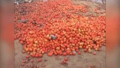 Ranchi: Farmers reeling under cash crunch throw vegetables on roads 