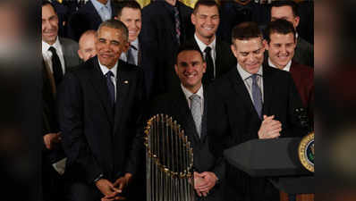 History, humour unite as Obama honours Chicago Cubs 