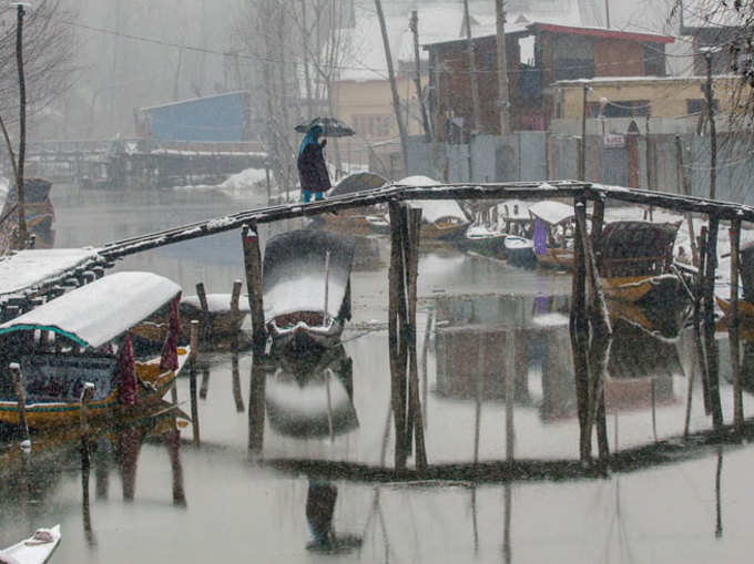 बारिश और बर्फ ने रोकी कश्मीर की राह