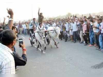 கோவையில் ரேக்ளா பந்தயம் தொடங்கிய உடனே நிறுத்தம்; இளைஞர்கள் கடும் எதிர்ப்பு!