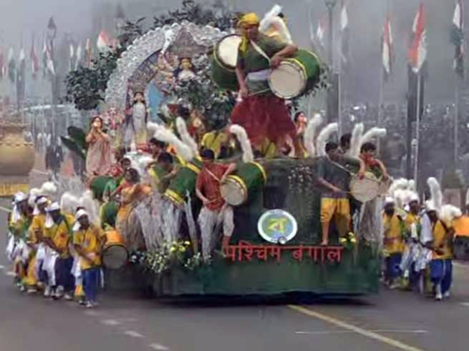 गणतंत्र दिवस पर झांकियों से सज गया राजपथ