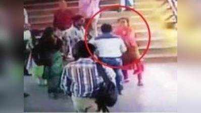 CCTV footage shows molester slapping woman for confronting him 