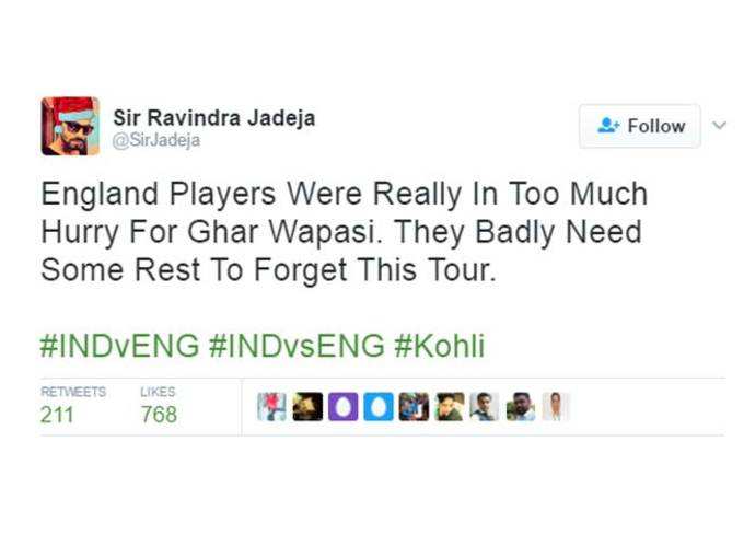 भारत ने जीती T-20 सीरीज, ट्विटर पर मना जश्न!
