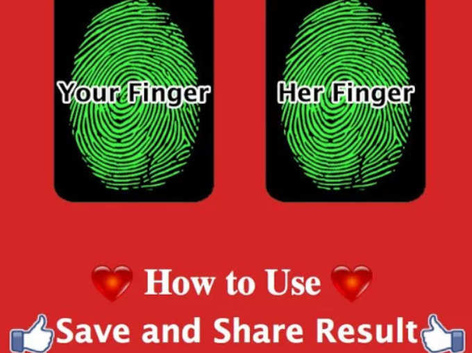 Fingerprint Love Test Scanner