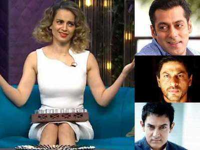 सलमान, शाहरुख और आमिर के साथ नहीं करूंगी काम: कंगना