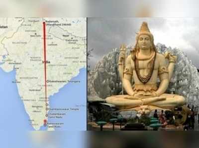 விஞ்ஞானிகளே வியக்கும் ஒரே தீர்க்க ரேகையில் அமைந்திருக்கும் 7 சிவன் ஸ்தலங்கள்!!