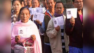 Manipur polls: People queue outside polling booth to cast their ballot 