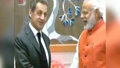 Former French President Sarkozy meets PM Modi 