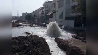 Watch: Damaged pipelines add to water wastage amid crisis in Gurugram 