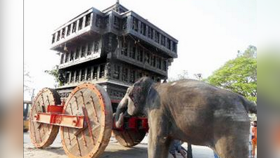 ಹಂಪಿ ರಥದ ಗಡ್ಡೆ ಸಾಗಣೆ ನೆರವಾದ ‘ಲಕ್ಷ್ಮೇ’!