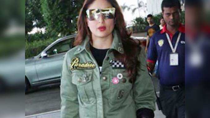 Kareena off to London minus Taimur to join Saif 