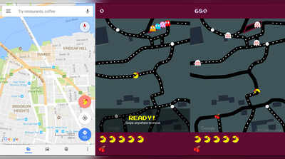 ஏப்ரல் 1 ஸ்பெஷல்: கூகுள் மேப்பில் கேம் விளையாடலாம்