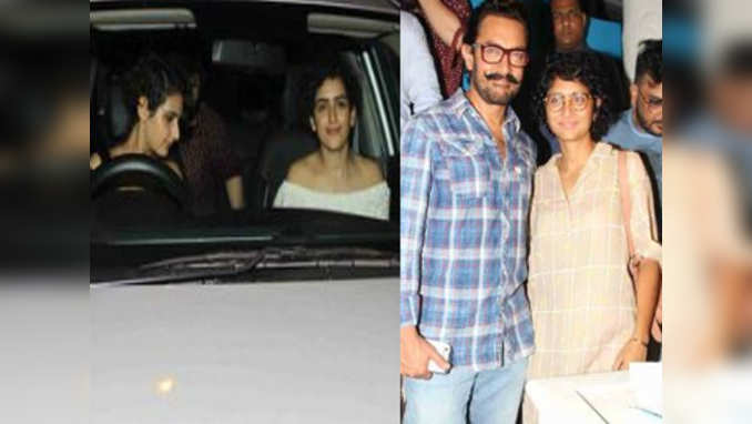 Aamir Khan and Kiran Raos dinner date with the Dangal girls 