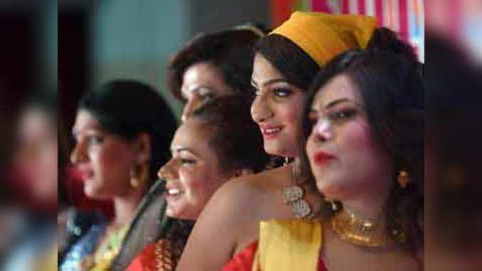 Dressed as Bollywood stars, transgenders walk the ramp in Delhi 