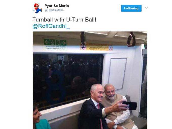 PM मोदी और टर्नबुल की फोटो पर लोगों ने बरसाए ट्वीट्स!