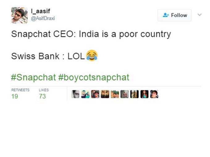 लोगों ने स्नैपचैट के CEO को बताया भारत क्यों नहीं है गरीब!