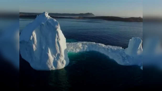 Large iceberg drifts along Canadas east coast 