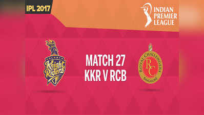 IPL: KKRvsRCB LIVE कॉमेंट्री @कोलकाता