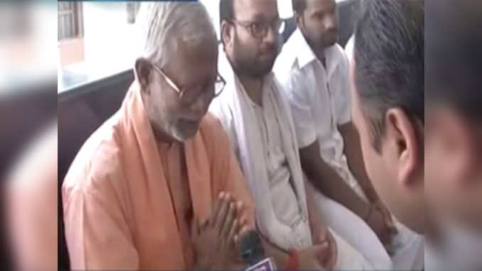 Out on bail, blast accused Swami Aseemanand evades questions about the case 