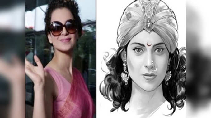 Kangana goes traditional, heads to Varanasi for poster launch of Manikarnika 