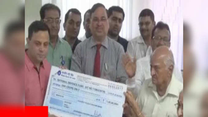 84-year-old donates Rs 1 crore to National Defence Fund 