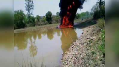 Karnataka: After Bellandur, fire rages in the middle of another lake 