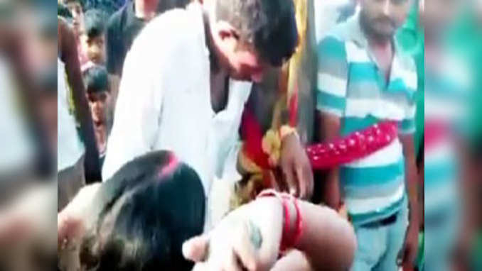 UP: Villagers tie molesters to a tree, thrash them publicly 