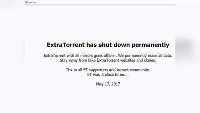 हमेशा के लिए बंद हुई टॉरन्ट वेबसाइट ExtraTorrent