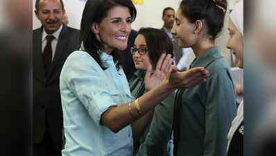 At refugee camp, Nikki Haley promises continued US aid 