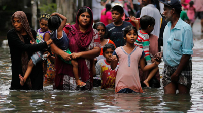 বন্যায়-ধসে শ্রীলঙ্কায় মৃত ৯১, নিখোঁজ ১১০