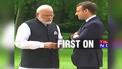 PM Modi met French President Emmanuel Macron in Paris 