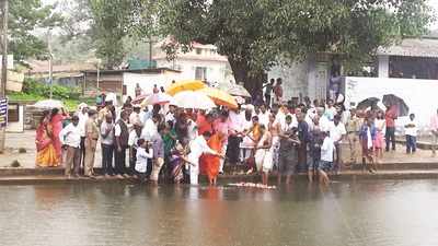 ಪರ್ಜನ್ಯ ಜಪ, ಸಚಿವರಿಂದ ಪೂಜೆ ಬಳಿಕ ಸುರಿದ ಮಳೆ