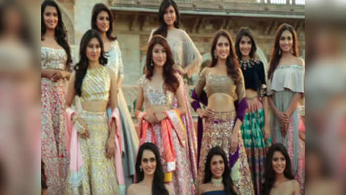 fbb फेमिना मिस इंडिया 2017: मनीष मल्होत्रा की आउटफिट में अनावरण