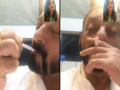 त्रिशला ने शेयर की संजय दत्त की सिगरेट पीती फोटो, बताया पजेसिव पिता