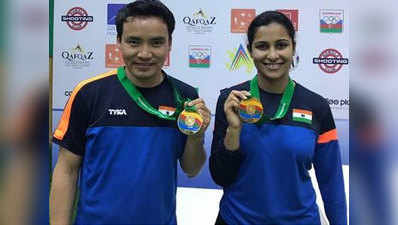 जीतू राय-हिना सिद्धू की जोड़ी ने ISSF वर्ल्ड कप में जीता गोल्ड