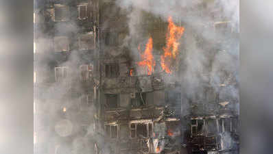 लंदन: 27 मंजिली इमारत में भीषण आग, 12 की मौत