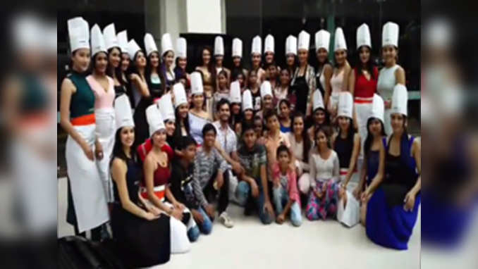 Cook-off session with fbb Colors Femina Miss India 2017 finalists