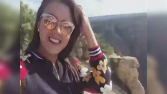 Miss Earth 2016 Katherine Espin at The Grand Canyon
