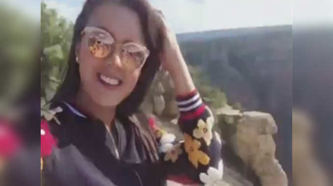 Miss Earth 2016 Katherine Espin at The Grand Canyon 