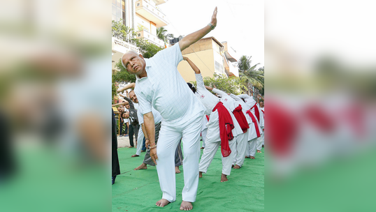 ಅಂತಾರಾಷ್ಟ್ರೀಯ ಯೋಗ ದಿನಾಚರಣೆಯ ವಿಹಂಗಮ ನೋಟ 