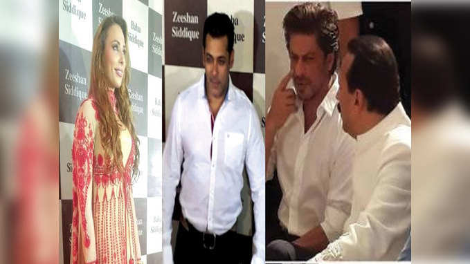 SRK, Salman, Iulia attend Baba Siddiques Iftar party 